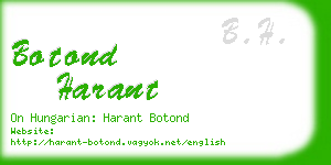 botond harant business card